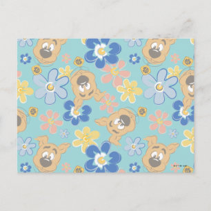 Carte Postale Motif Fleur Scooby-Doo Chiot