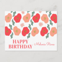 Motif floral printanier dessiné à la main pour ann