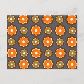 Carte Postale Motif floral rétro