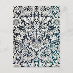 Carte Postale Motif floral vintage, William Morris
