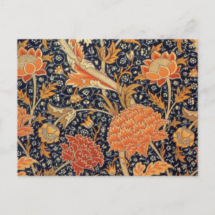 Carte Postale Motif floral vintage William Morris Cray