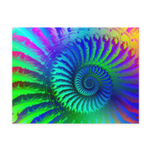 Motif fou bleu fractal