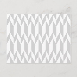 Carte Postale Motif graphique Abstrait blanc et gris pastel.