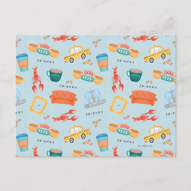 Carte Postale Motif Icônes Classic FRIENDS™ (Devant)