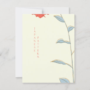 Carte Postale Motif japonais Abstrait