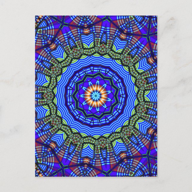 Carte Postale Motif KALEIDOSCOPE (Devant)