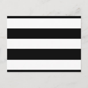 Carte Postale Motif moderne Black White Stripes