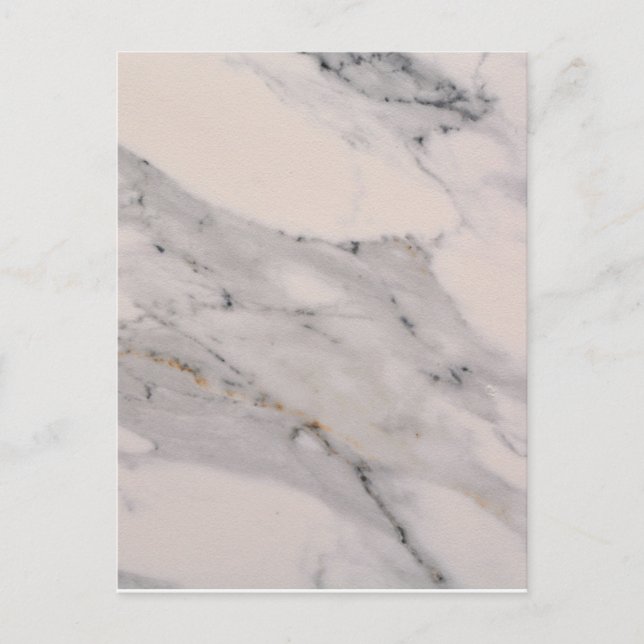Carte Postale Motif moderne en marbre noir gris rose (Devant)