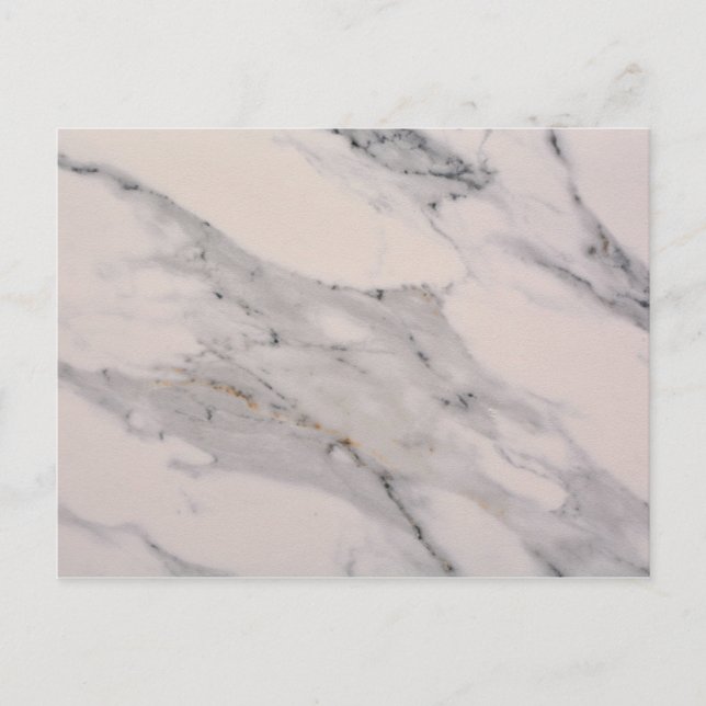 Carte Postale Motif moderne en marbre noir gris rose (Devant)
