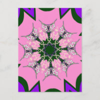 Motif Motif Monogramme noir et rose joli