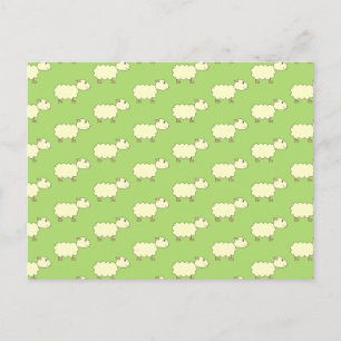 Carte Postale Motif mouton.