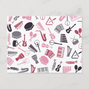 Carte Postale Motif musical