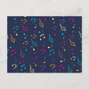 Carte Postale Motif musical