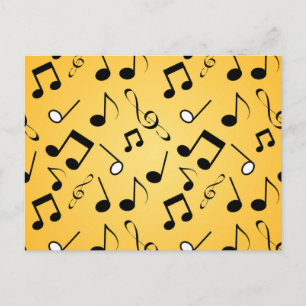 Carte Postale Motif musical