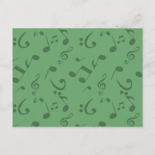 Carte Postale Motif musical
