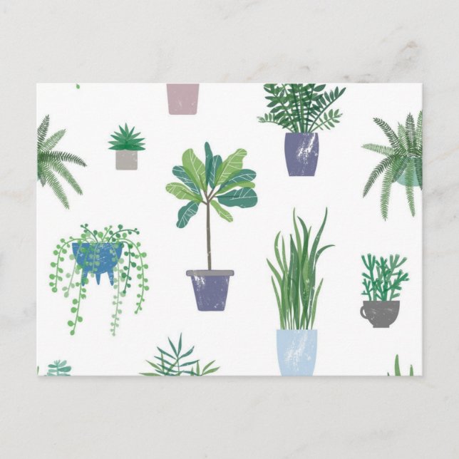 Carte Postale motif plante (Devant)