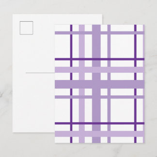 Carte Postale Motif rayures violettes