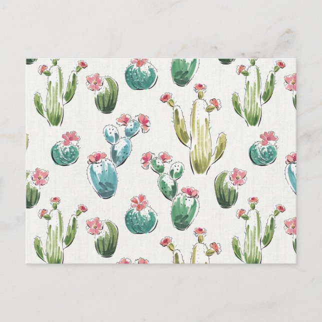 Carte Postale Motif rose d'étape | de fleur de désert (Devant)