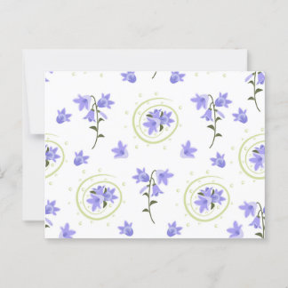 Carte Postale Motif sans couture Bellflower