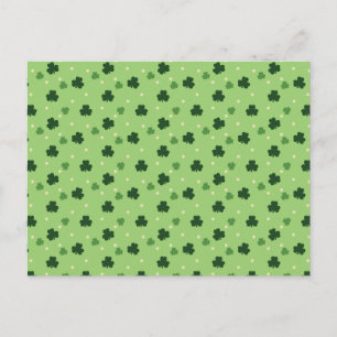 Carte postale Motif shamrock
