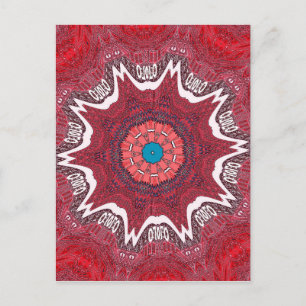 Carte Postale Motif tribal de l'ethnie Sindh