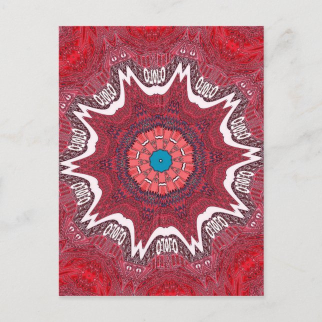Carte Postale Motif tribal de l'ethnie Sindh (Devant)