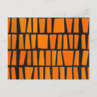 Motif tribal d'orange et d'africain noir