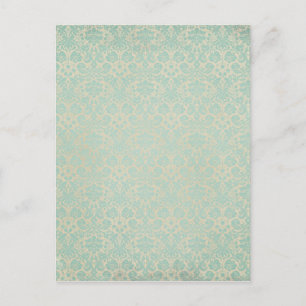 Carte Postale Motif Turquoise endommagé