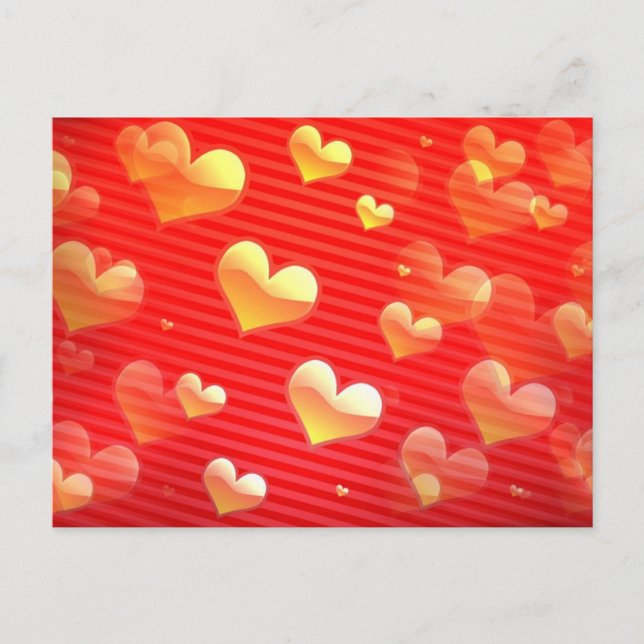 Carte postale Motif Valentine (Devant)
