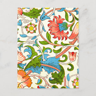 Carte Postale Motif vintage chargé et coloré