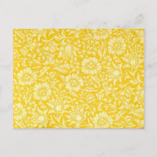 Carte Postale Motif vintage, Mallow Jaune