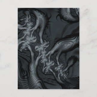 Carte Postale Motifs et formes fractales Abstraits. Art fractal