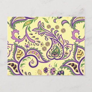 Carte Postale Motifs floraux décoratifs