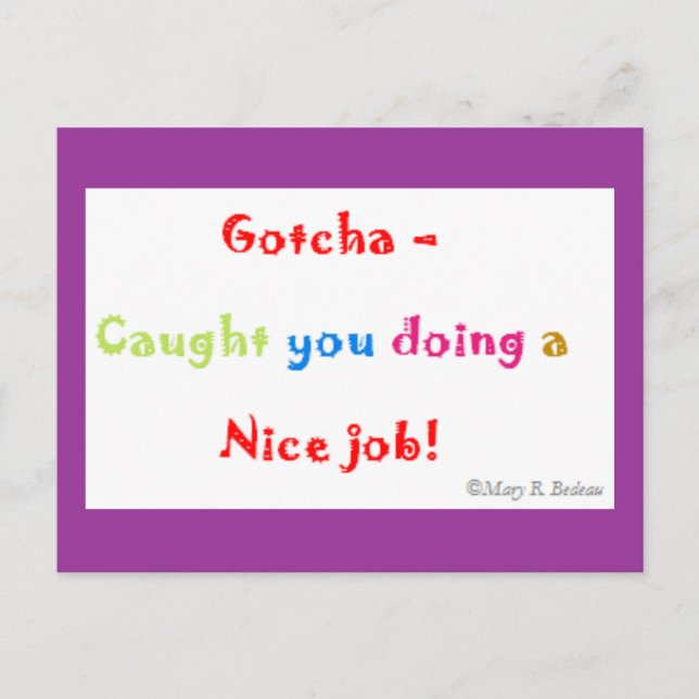 Carte Postale Motivation (Devant)