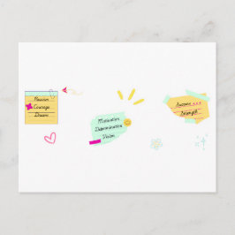Carte Postale Motivation and positive vibes