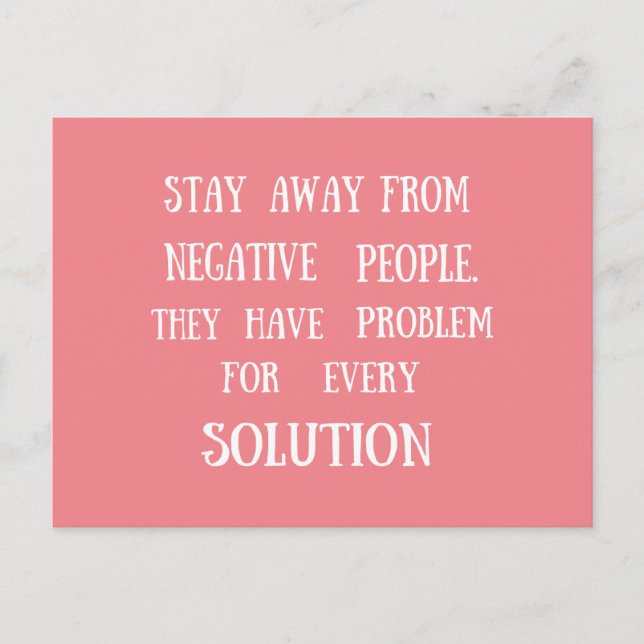 Carte Postale motivation cite des paroles de vie amusantes (Devant)
