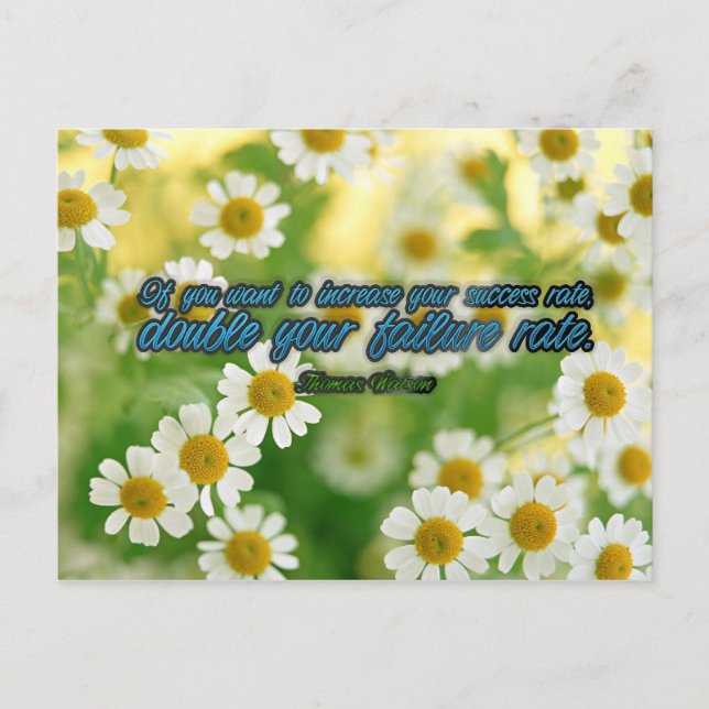 Carte postale Motivation de succès (Devant)