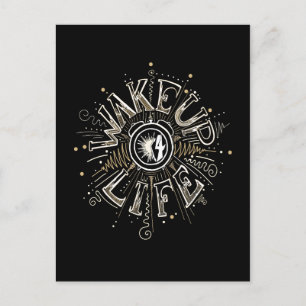 Carte Postale Motivation LIFE citation illustration d'encre