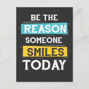 Carte Postale Motivation Soyez La Raison Pour Laquelle Quelqu'Un