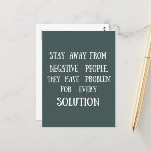 Carte Postale Motivational cite des paroles de vie amusantes