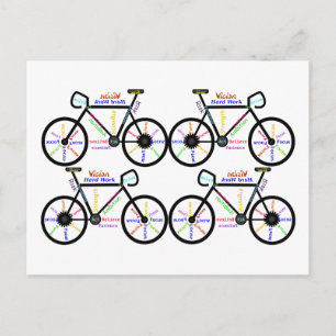 Carte Postale Motivational Words about Vélo Bmx VTT