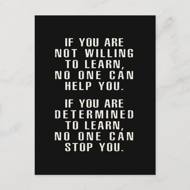 Carte Postale Motivationnel, Citations Positives, Déclarations P (Devant)