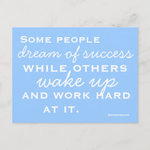 Carte postale motivée et inspirée