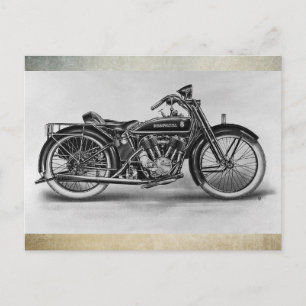 Carte Postale Moto Husqvarna 1926