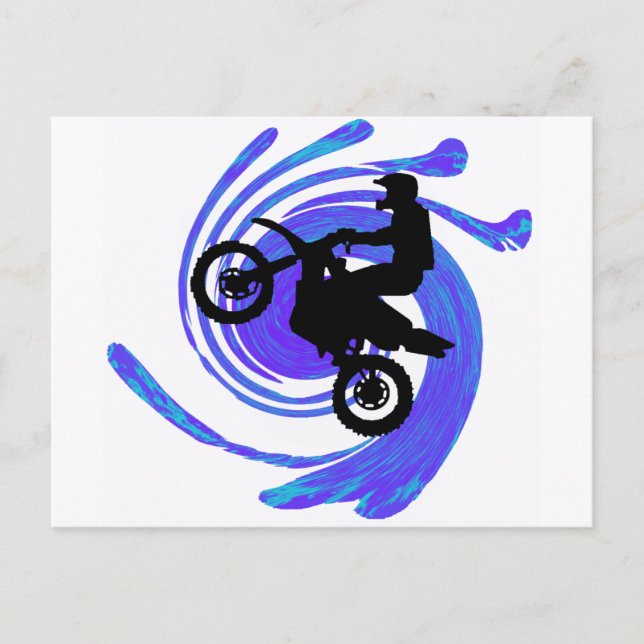 Carte Postale Moto le moulin (Devant)