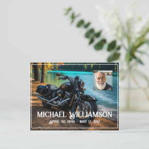 Carte Postale Moto près de l'eau Fête de la vie