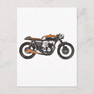 Carte Postale Moto simple - dessin du coureur 750 de café