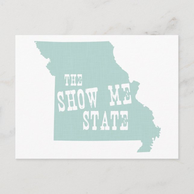 Carte Postale Moto Slogan de l'État du Missouri (Devant)