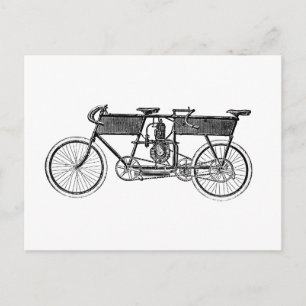 Carte Postale Moto victorienne vintage