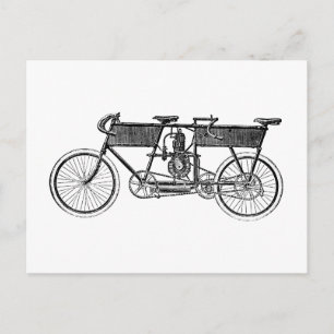 Carte Postale Moto victorienne vintage